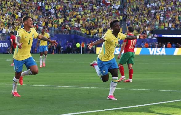 Gran partido que se vivió en el New York, New Jersey Brasil vs Marruecos