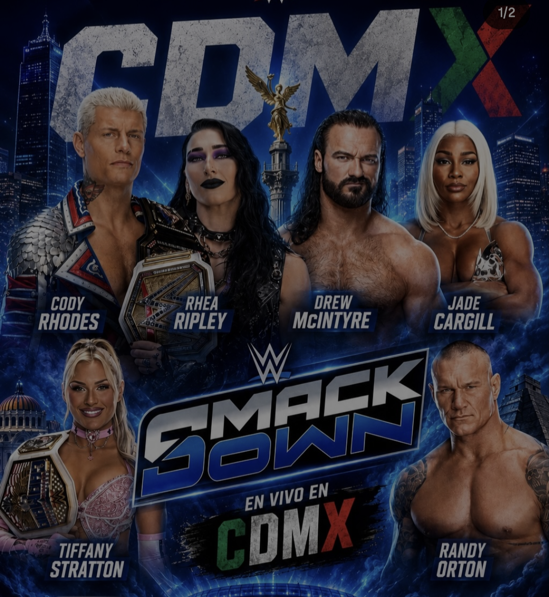🇲🇽 WWE regresa a la CDMX: Raw y SmackDown llegan con cartelera estelar a la Arena CDMX